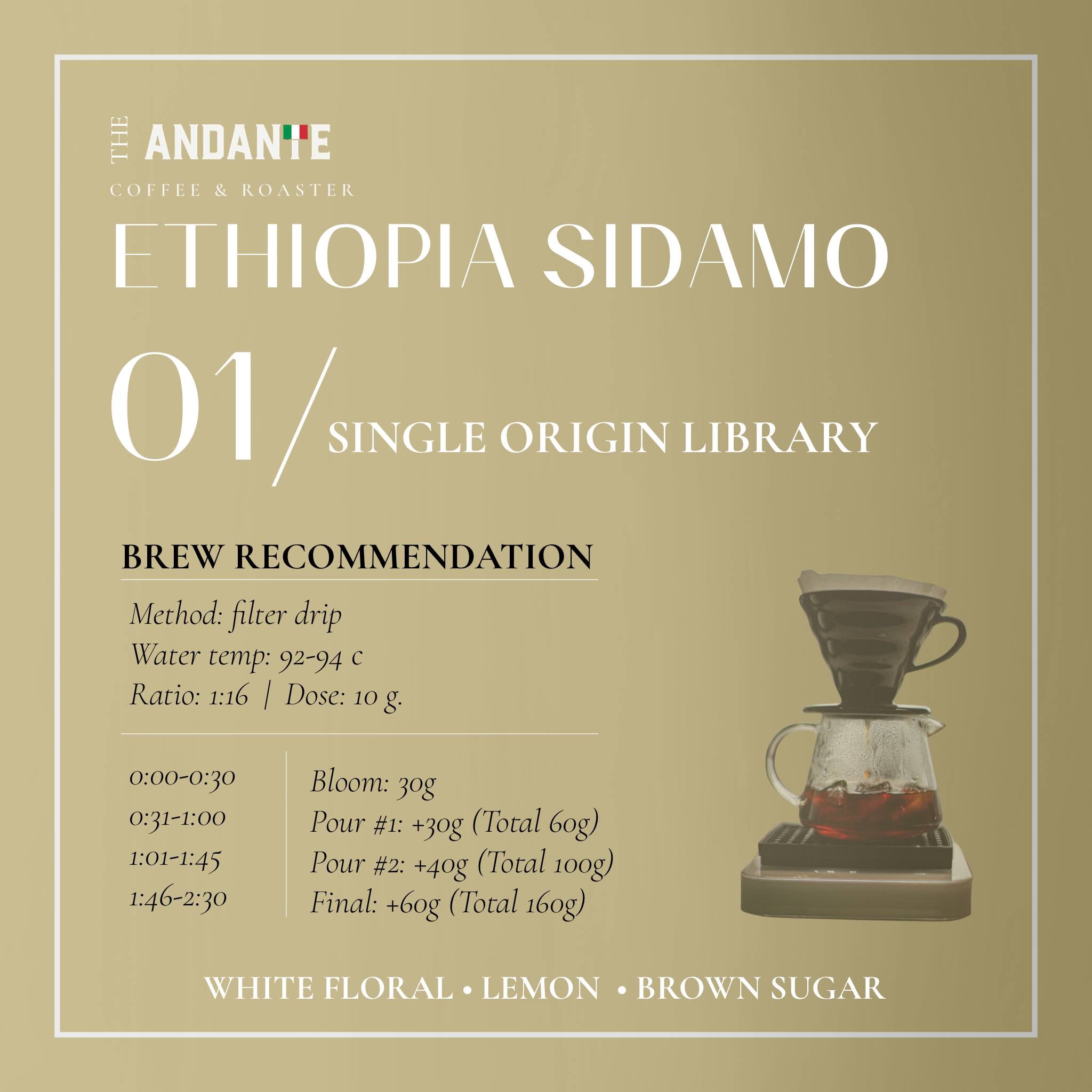 Ethiopia Sidamo Single Origin Light Roast Refill bag