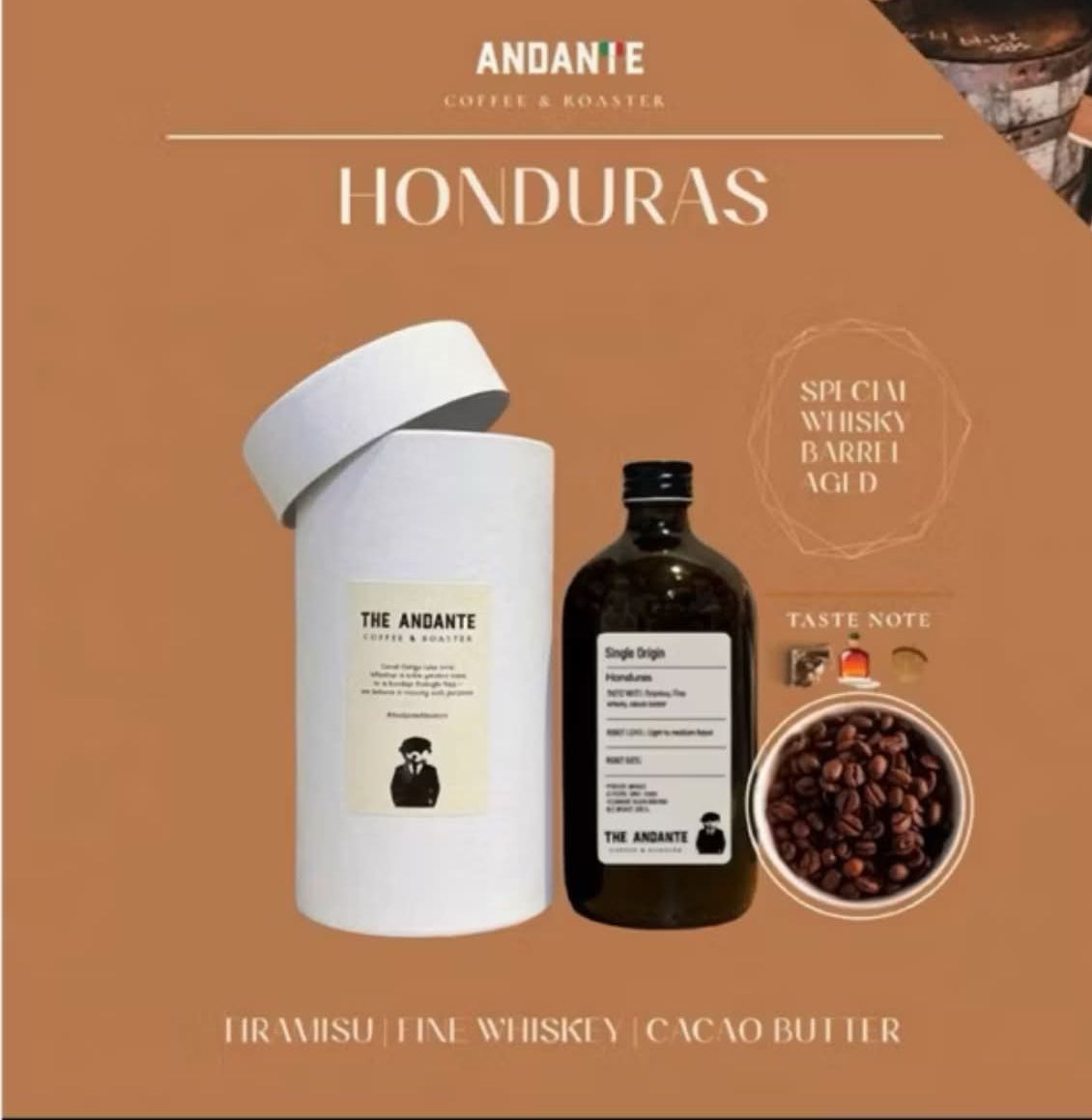 Honduras Barrel Aged gift box 180 g.