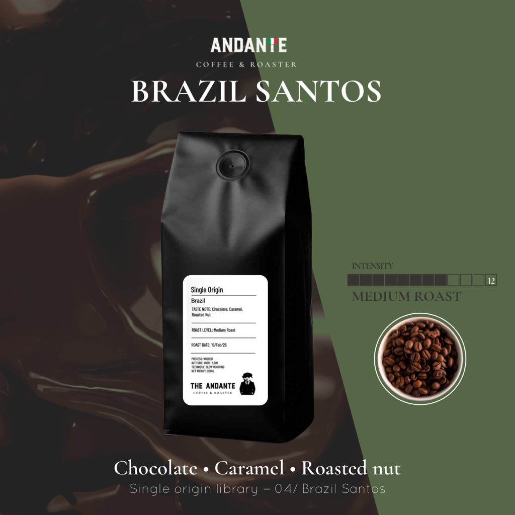 Brazil Santos Single Origin Medium Roast Refill bag